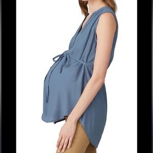 Ripe April Women's Blue Maternity Top